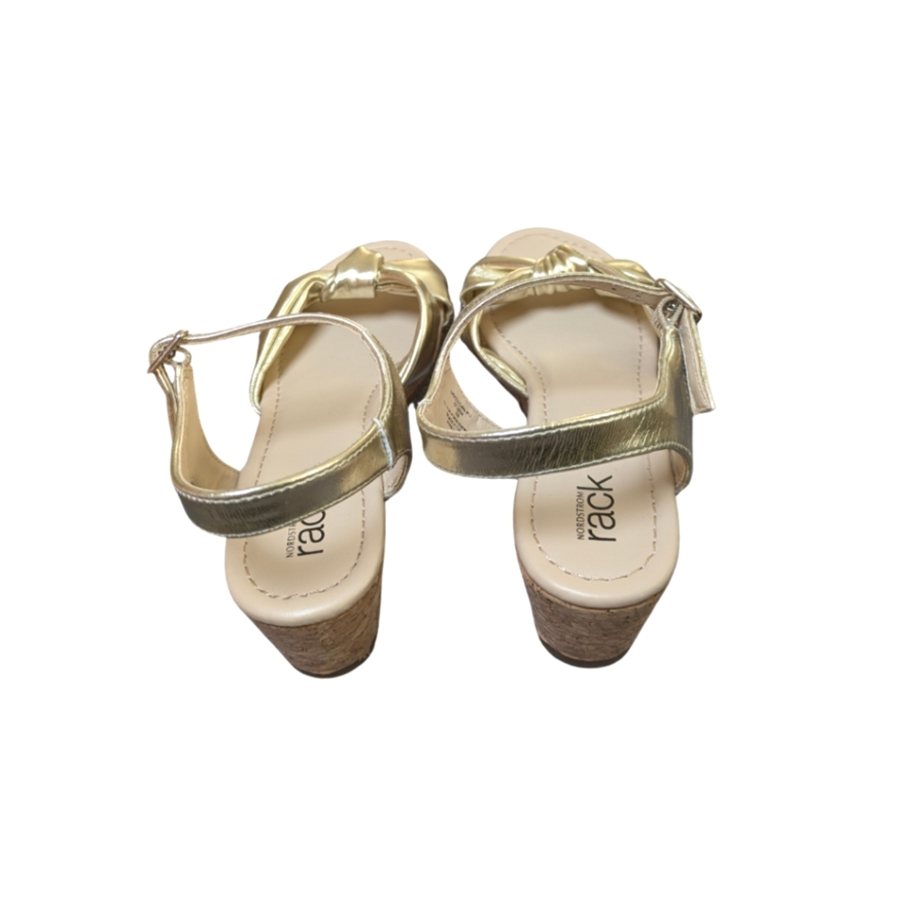 Nordstrom Rack Kids' NORDSTROM RACK Keegan Cork Wedge Sandal - Picture 3 of 4